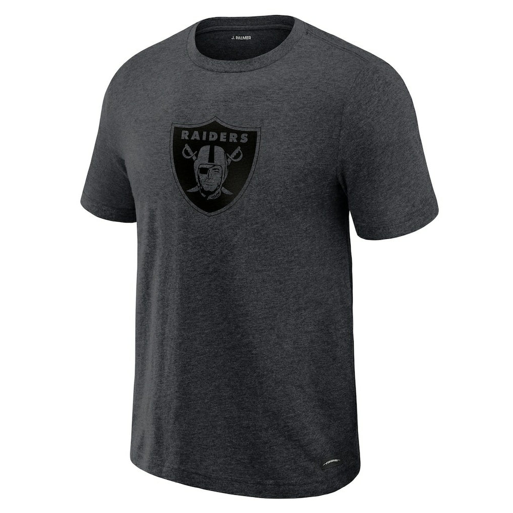 Las Vegas Raiders J. Palmer Players Lounge Tri-Blend T-Shirt - Graphite T-shirts