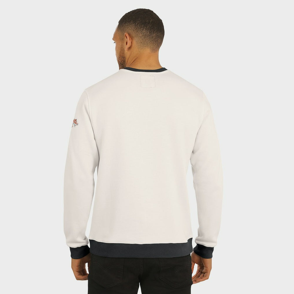 Cincinnati Bengals Darius Rucker Collection Colorblock Pullover Sweatshirt - Cream Pullover