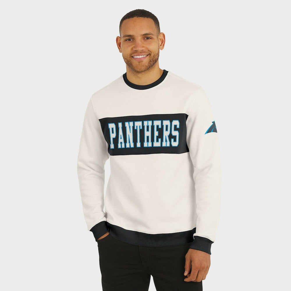 Carolina Panthers Darius Rucker Collection Colorblock Pullover Sweatshirt - Cream Pullover