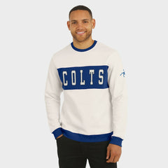 Indianapolis Colts Darius Rucker Collection Colorblock Pullover Sweatshirt - Cream Pullover