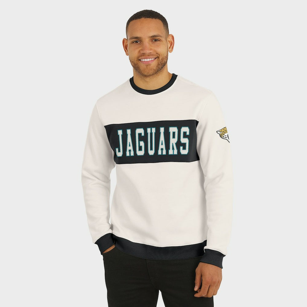Jacksonville Jaguars Darius Rucker Collection Colorblock Pullover Sweatshirt - Cream Pullover
