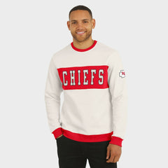 Kansas City Chiefs Darius Rucker Collection Colorblock Pullover Sweatshirt - Cream Pullover