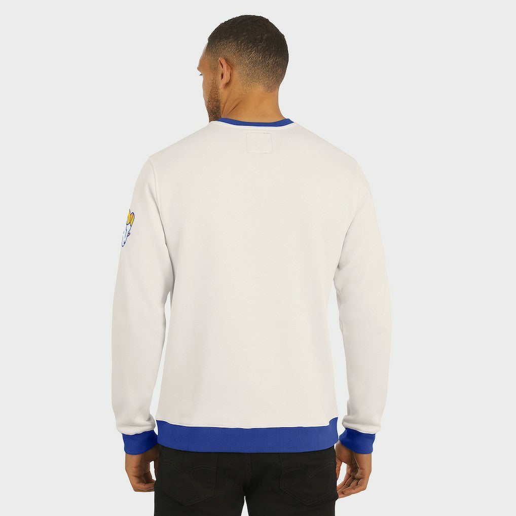 Los Angeles Rams Darius Rucker Collection Colorblock Pullover Sweatshirt - Cream Pullover