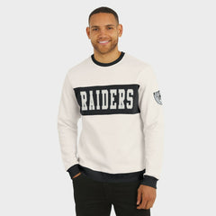 Las Vegas Raiders Darius Rucker Collection Colorblock Pullover Sweatshirt - Cream Pullover