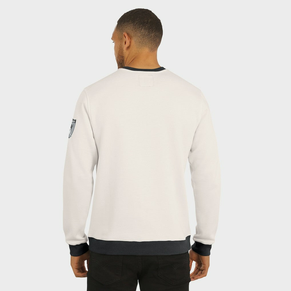 Las Vegas Raiders Darius Rucker Collection Colorblock Pullover Sweatshirt - Cream Pullover