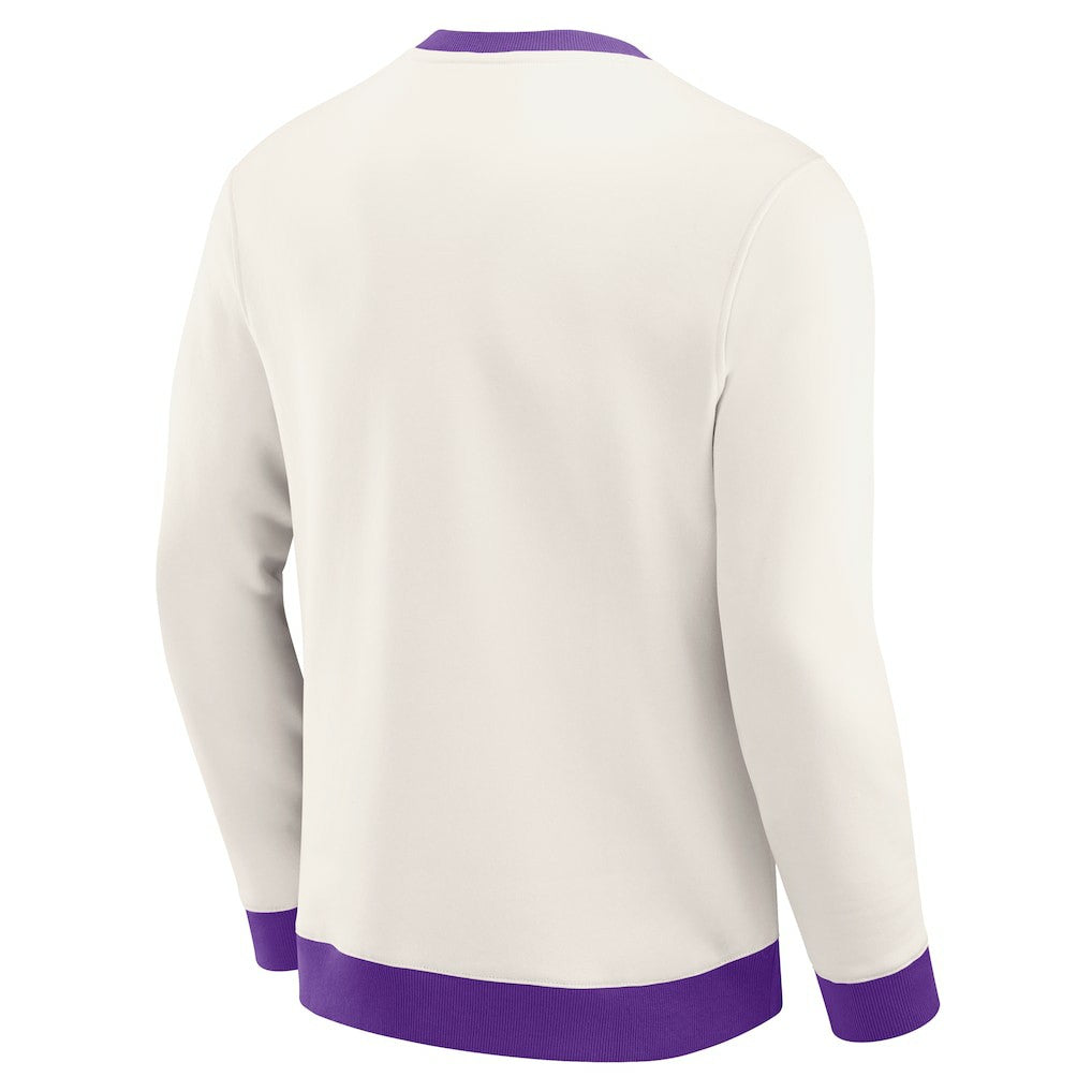 Minnesota Vikings Darius Rucker Collection Colorblock Pullover Sweatshirt - Cream Pullover