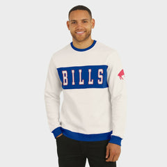 Buffalo Bills Darius Rucker Collection Colorblock Pullover Sweatshirt - Cream Pullover