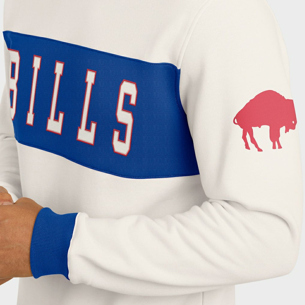 Buffalo Bills Darius Rucker Collection Colorblock Pullover Sweatshirt - Cream Pullover