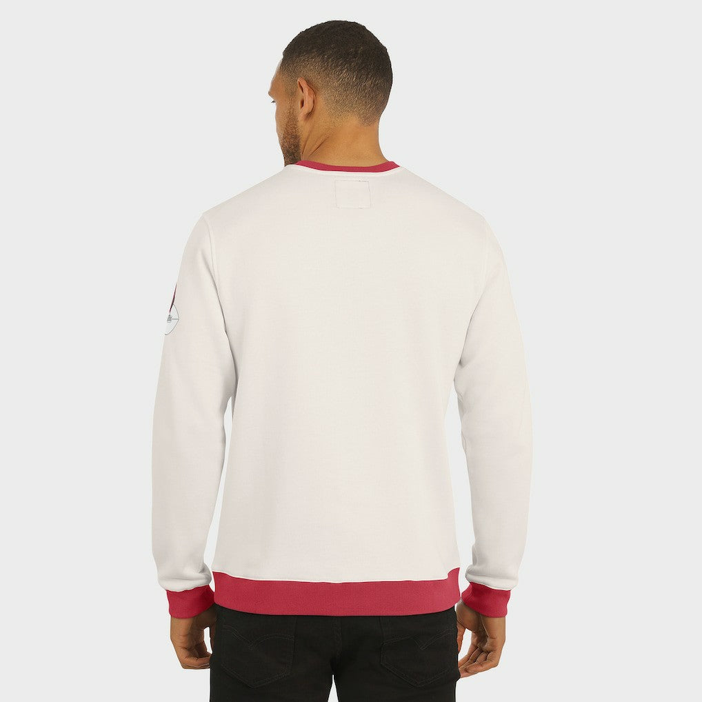 Arizona Cardinals Darius Rucker Collection Colorblock Pullover Sweatshirt - Cream Pullover