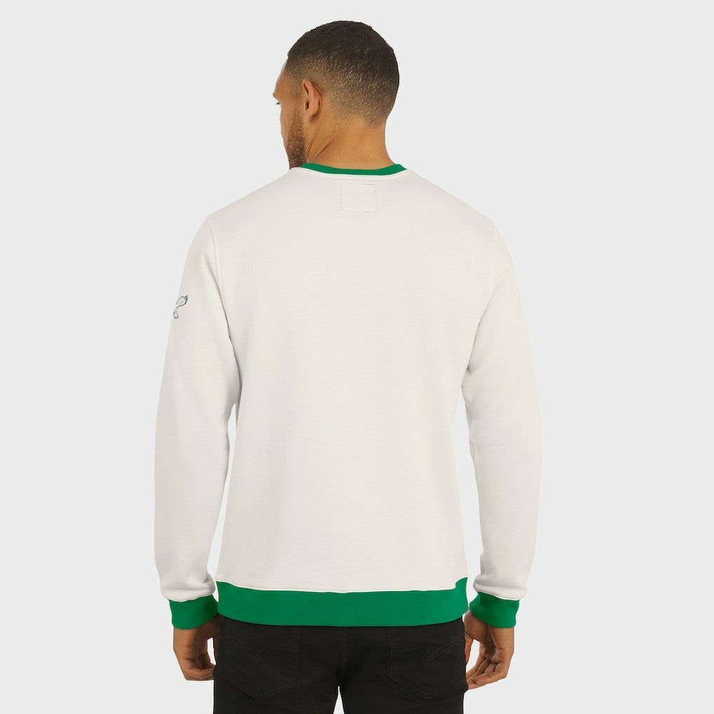 Philadelphia Eagles Darius Rucker Collection Colorblock Pullover Sweatshirt - Cream Pullover