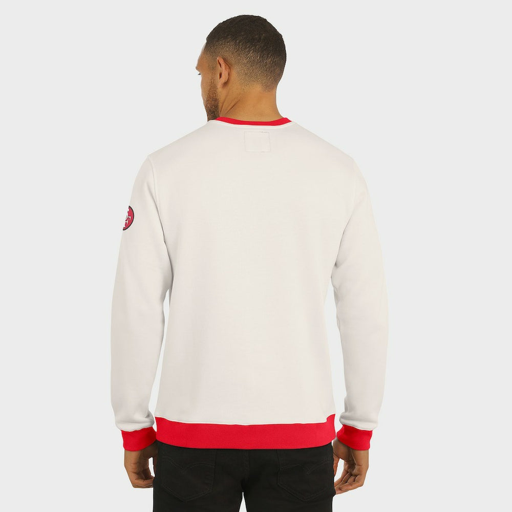 San Francisco 49ers Darius Rucker Collection Colorblock Pullover Sweatshirt - Cream Pullover