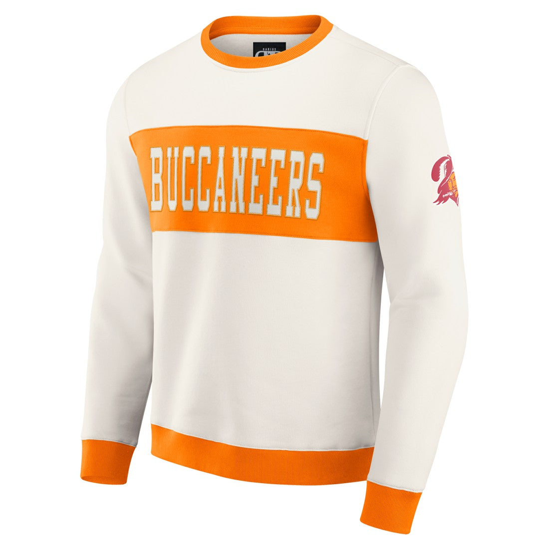 Tampa Bay Buccaneers Darius Rucker Collection Colorblock Pullover Sweatshirt - Cream Pullover
