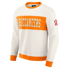Tampa Bay Buccaneers Darius Rucker Collection Colorblock Pullover Sweatshirt - Cream Pullover