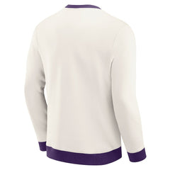 Baltimore Ravens Darius Rucker Collection Colorblock Pullover Sweatshirt - Cream Pullover