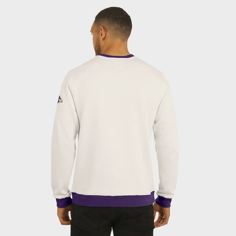 Baltimore Ravens Darius Rucker Collection Colorblock Pullover Sweatshirt - Cream Pullover