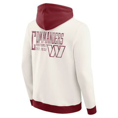 Washington Commanders Darius Rucker Collection Distressed Graphics Full-Zip Hoodie - Cream Hoodies