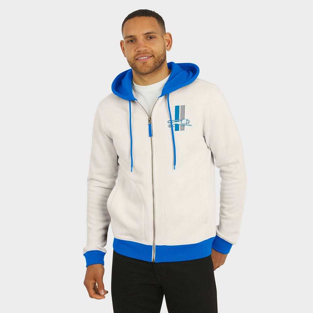 Detroit Lions Darius Rucker Collection Distressed Graphics Full-Zip Hoodie - Cream Hoodies
