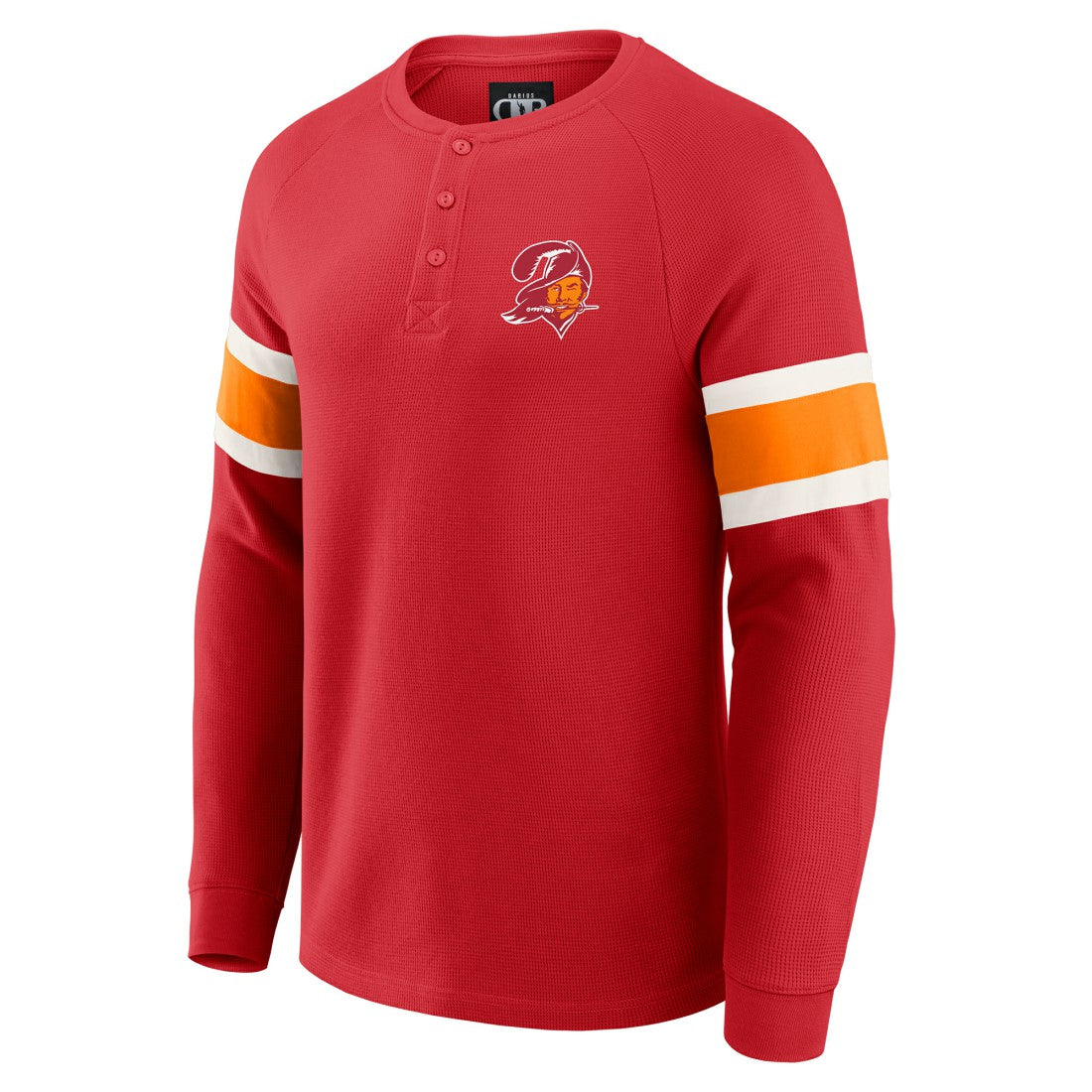 Tampa Bay Buccaneers Darius Rucker Collection Waffle-Knit Raglan Long Sleeve Henley T-Shirt - Red T-shirts
