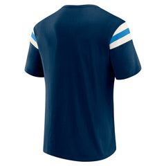 Tennessee Titans Darius Rucker Collection Football Stripe Sleeve T-Shirt - Navy T-shirts