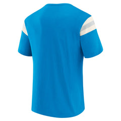 Detroit Lions Darius Rucker Collection Football Stripe Sleeve T-Shirt - Blue T-shirts