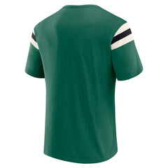 New York Jets Darius Rucker Collection Football Stripe Sleeve T-Shirt - Green T-shirts