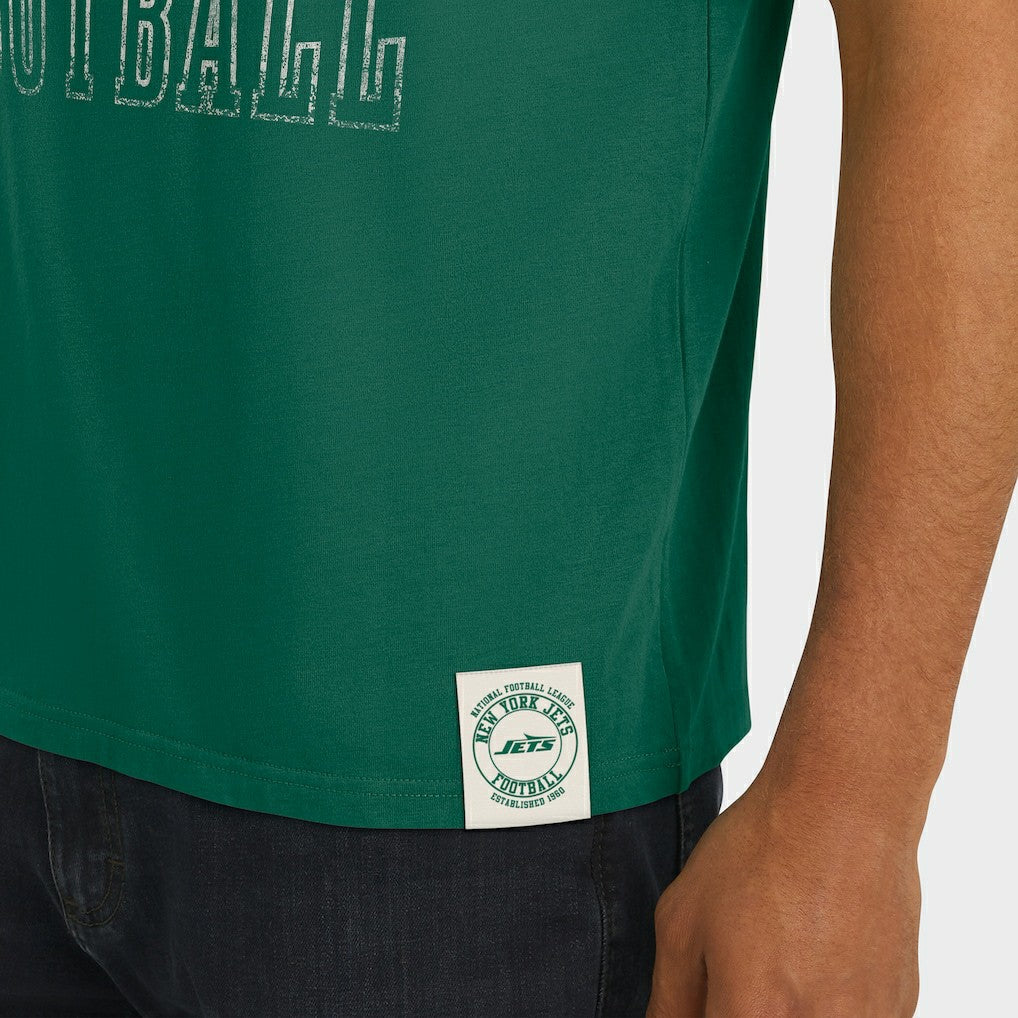 New York Jets Darius Rucker Collection Football Stripe Sleeve T-Shirt - Green T-shirts