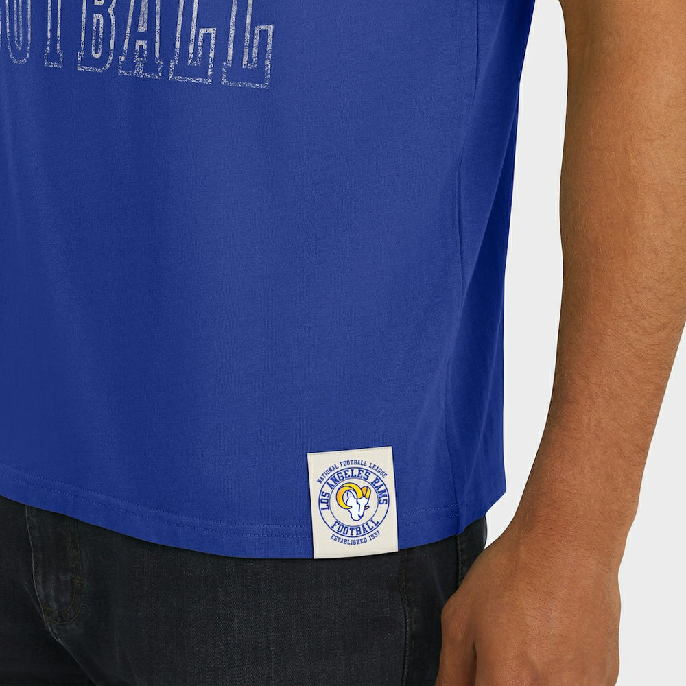 Los Angeles Rams Darius Rucker Collection Football Stripe Sleeve T-Shirt - Royal T-shirts
