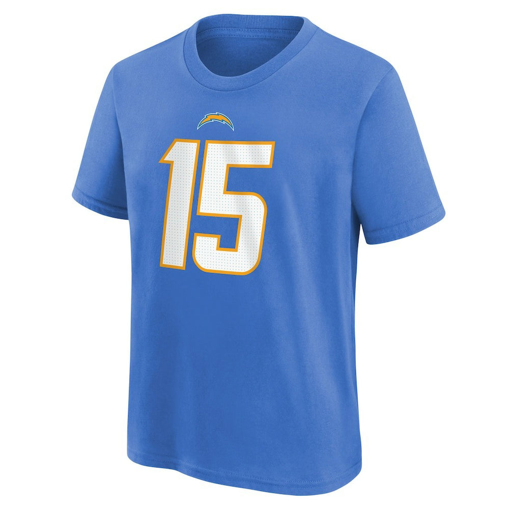 Ladd McConkey Los Angeles Chargers Youth Player Name & Number T-Shirt - Powder Blue T-shirts