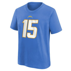 Ladd McConkey Los Angeles Chargers Youth Player Name & Number T-Shirt - Powder Blue T-shirts