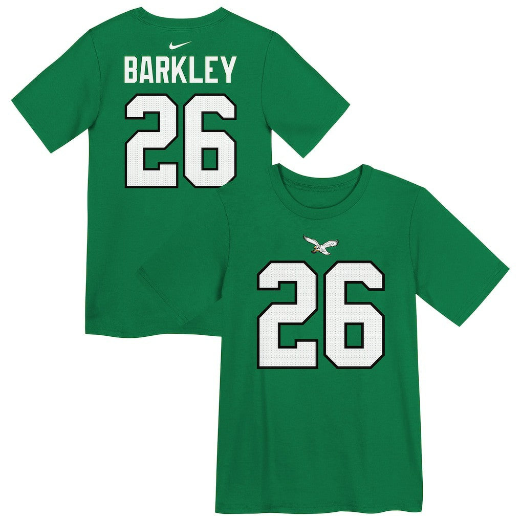 Saquon Barkley Philadelphia Eagles Preschool Player Name & Number T-Shirt - Kelly Green T-shirts
