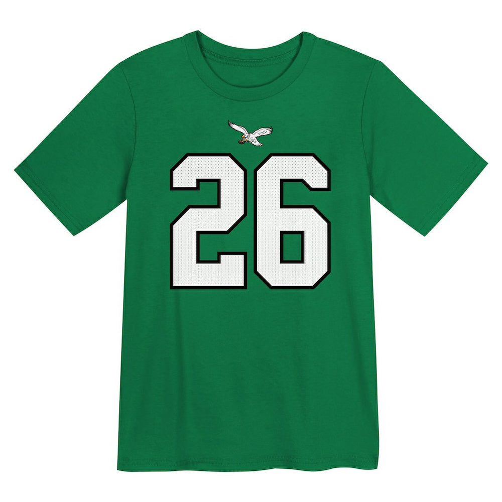 Saquon Barkley Philadelphia Eagles Preschool Player Name & Number T-Shirt - Kelly Green T-shirts