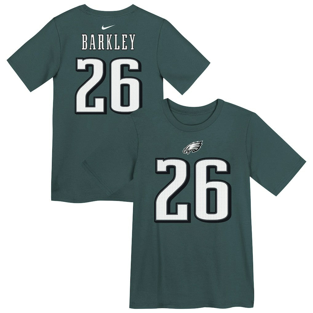 Saquon Barkley Philadelphia Eagles Preschool Player Name & Number T-Shirt - Midnight Green T-shirts