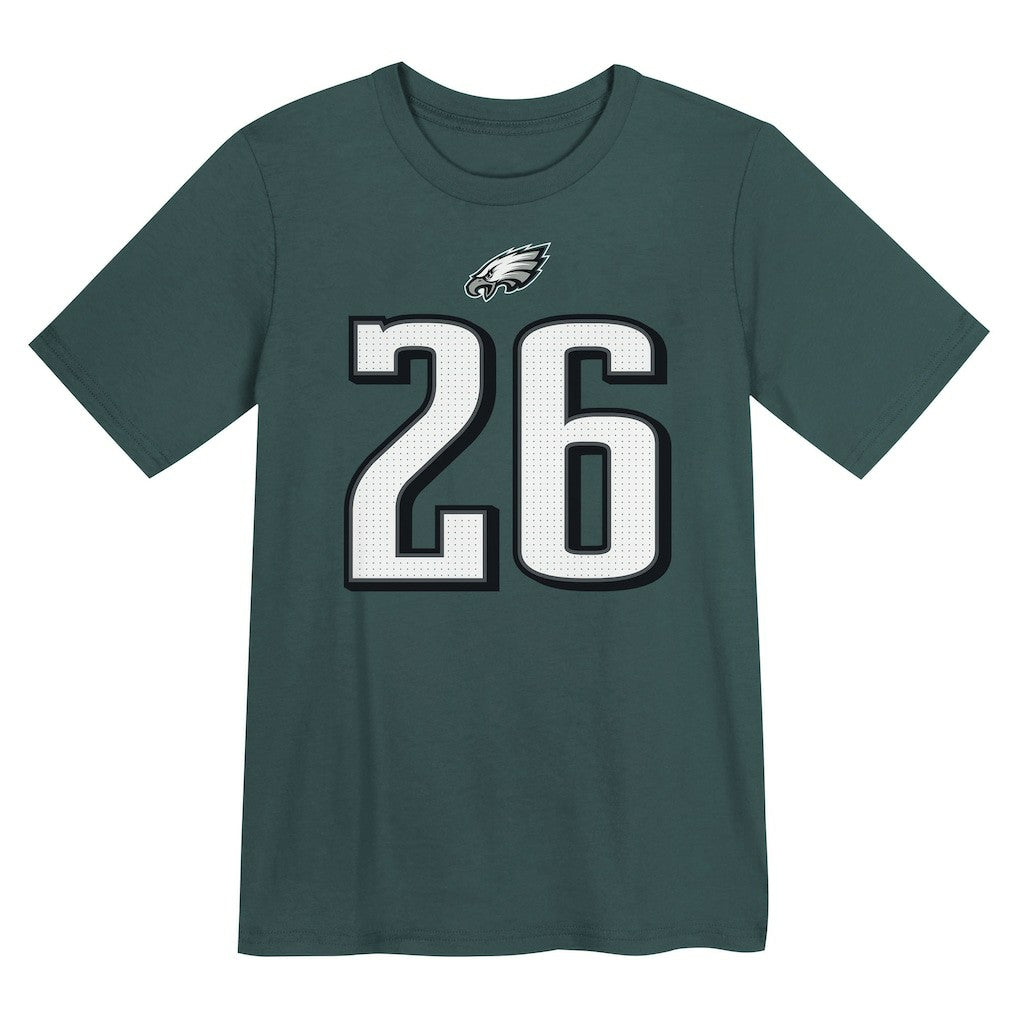 Saquon Barkley Philadelphia Eagles Preschool Player Name & Number T-Shirt - Midnight Green T-shirts