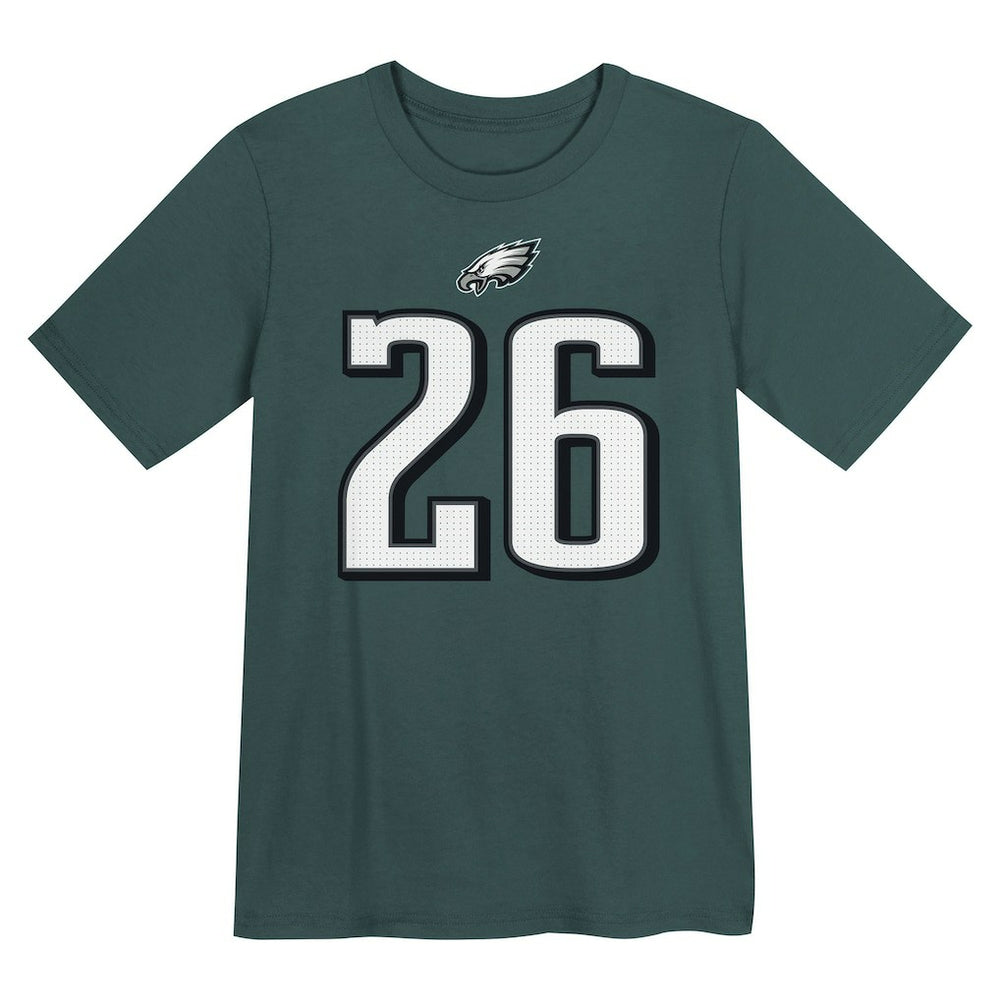 Saquon Barkley Philadelphia Eagles Preschool Player Name & Number T-Shirt - Midnight Green T-shirts