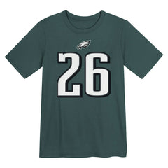 Saquon Barkley Philadelphia Eagles Preschool Player Name & Number T-Shirt - Midnight Green T-shirts