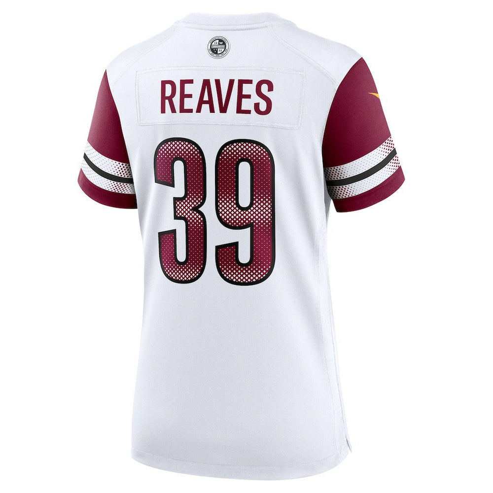Jeremy Reaves Washington Commanders Women's Game Jersey - White Jerseys