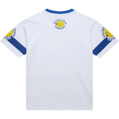 Golden State Warriors Unisex Hardwood Classics Vintage Team Origins Premium T-Shirt White - Mitchell & Ness