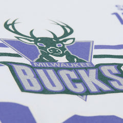 Milwaukee Bucks Unisex Hardwood Classics Vintage Team Origins Premium T-Shirt White - Mitchell & Ness