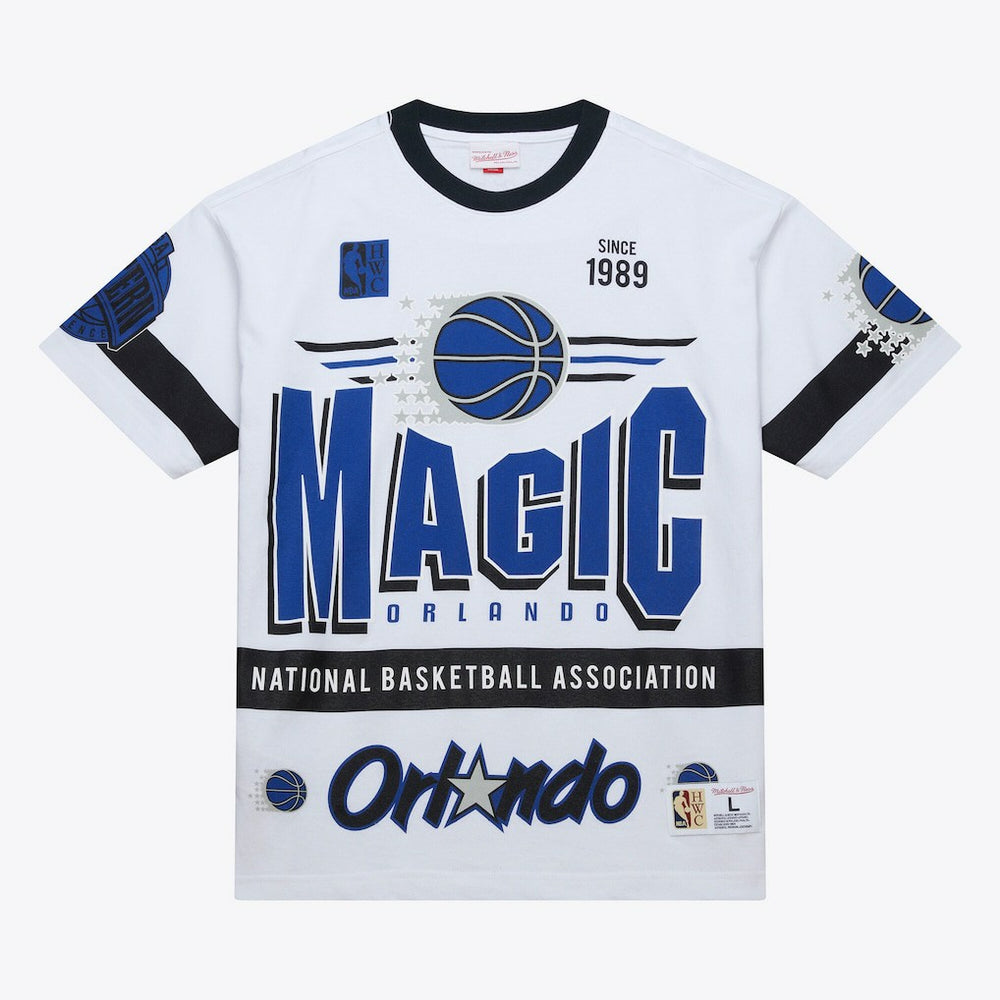 Orlando Magic Unisex Hardwood Classics Vintage Team Origins Premium T-Shirt White - Mitchell & Ness