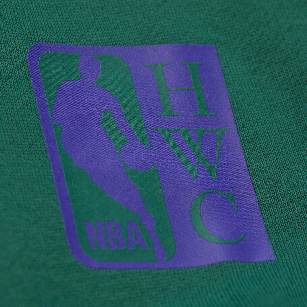 Milwaukee Bucks Hardwood Classics Team Origins Fleece Pullover Hoodie Hunter Green - Mitchell & Ness