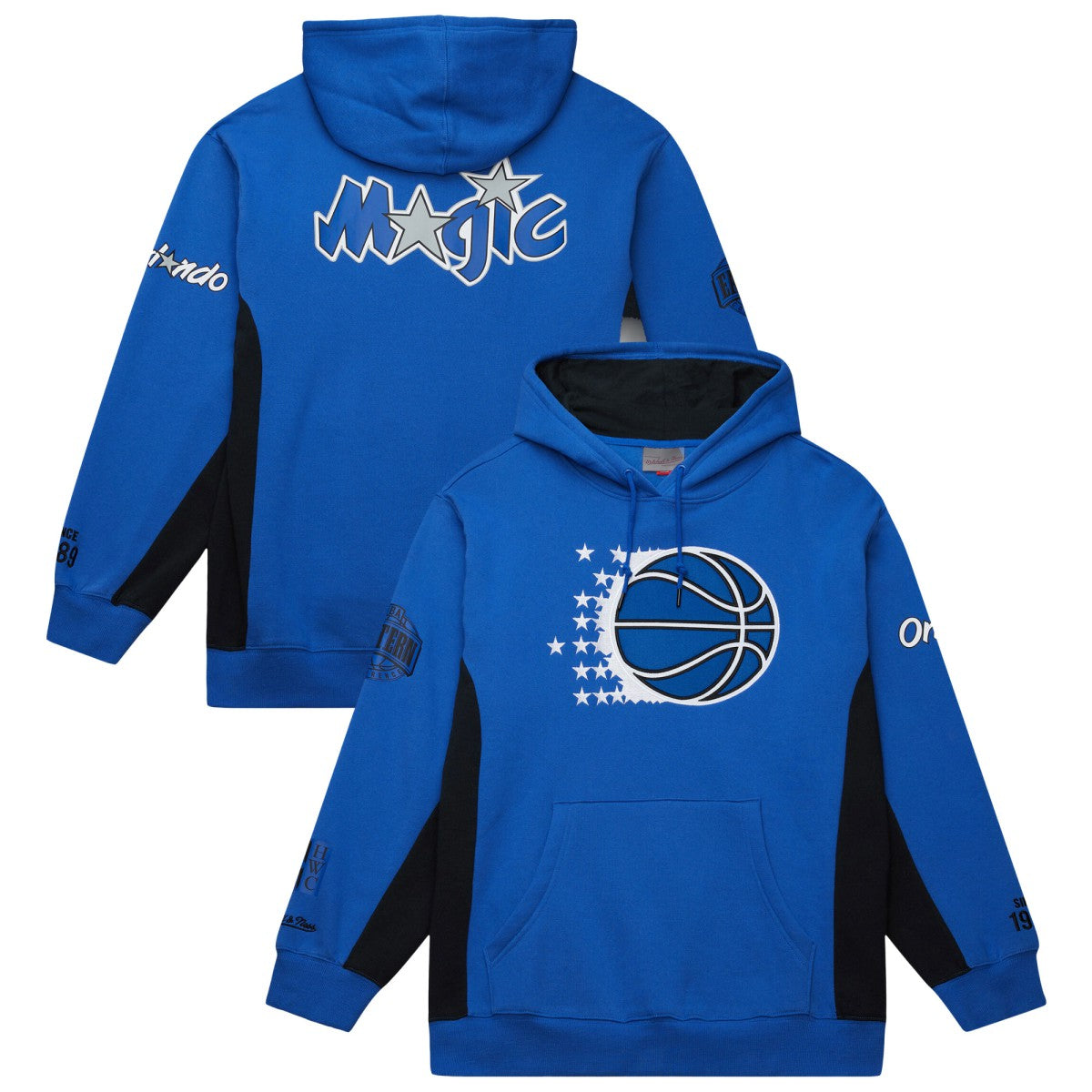 Orlando Magic Hardwood Classics Team Origins Fleece Pullover Hoodie Blue - Mitchell & Ness