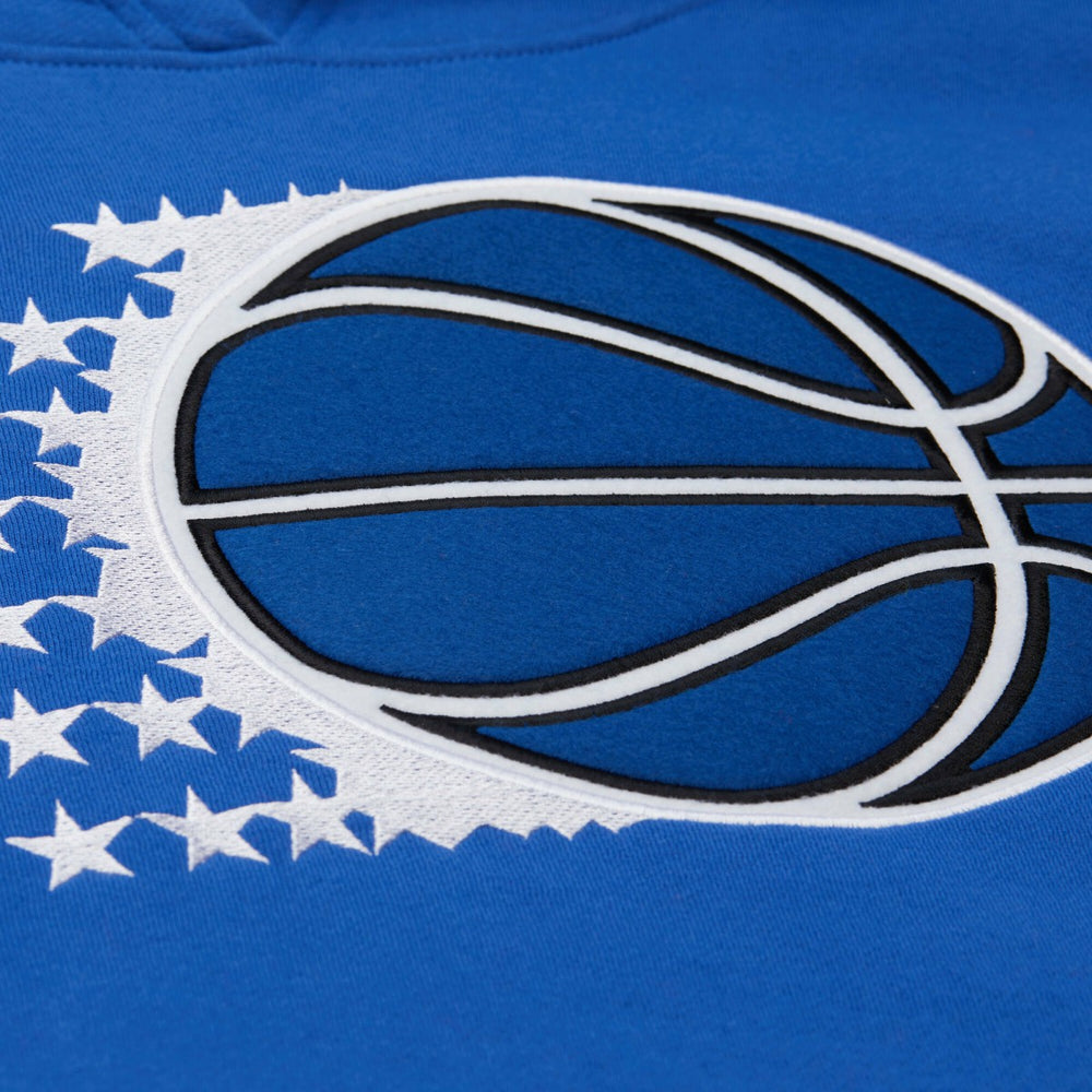 Orlando Magic Hardwood Classics Team Origins Fleece Pullover Hoodie Blue - Mitchell & Ness