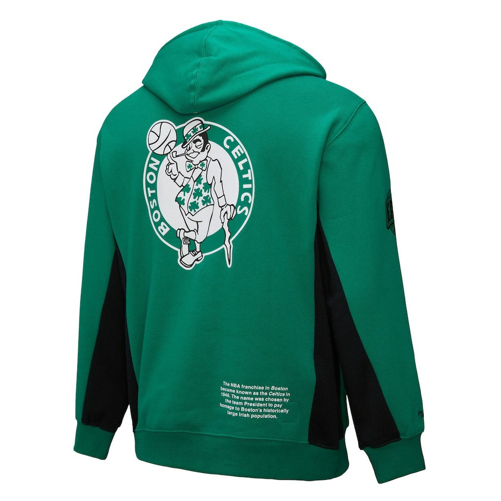 Boston Celtics Hardwood Classics Team Origins Fleece Pullover Hoodie Kelly Green - Mitchell & Ness outlet
