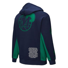 Dallas Mavericks Hardwood Classics Team Origins Fleece Pullover Hoodie Navy - Mitchell & Ness outlet