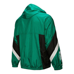 Boston Celtics Hardwood Classics Team Origins Anorak Quarter-Zip Windbreaker Jacket Kelly Green - Mitchell & Ness