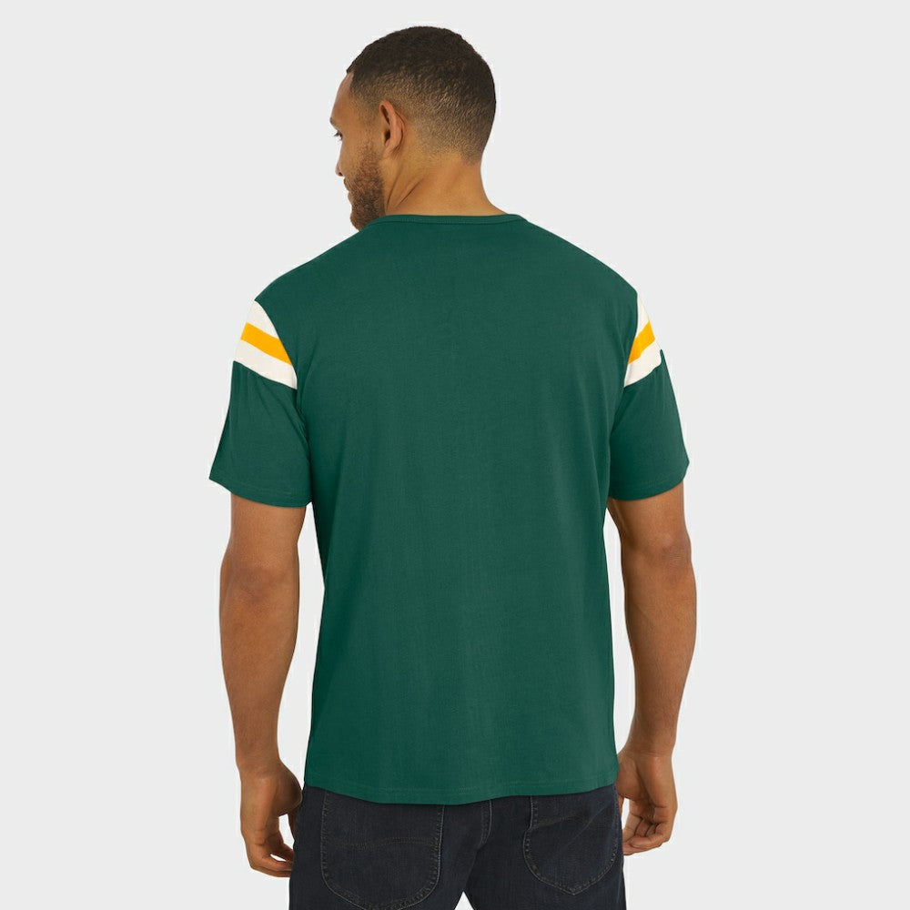Athletics Darius Rucker Collection by Fanatics Distressed Sleeve Stripe T-Shirt - Green T-shirts