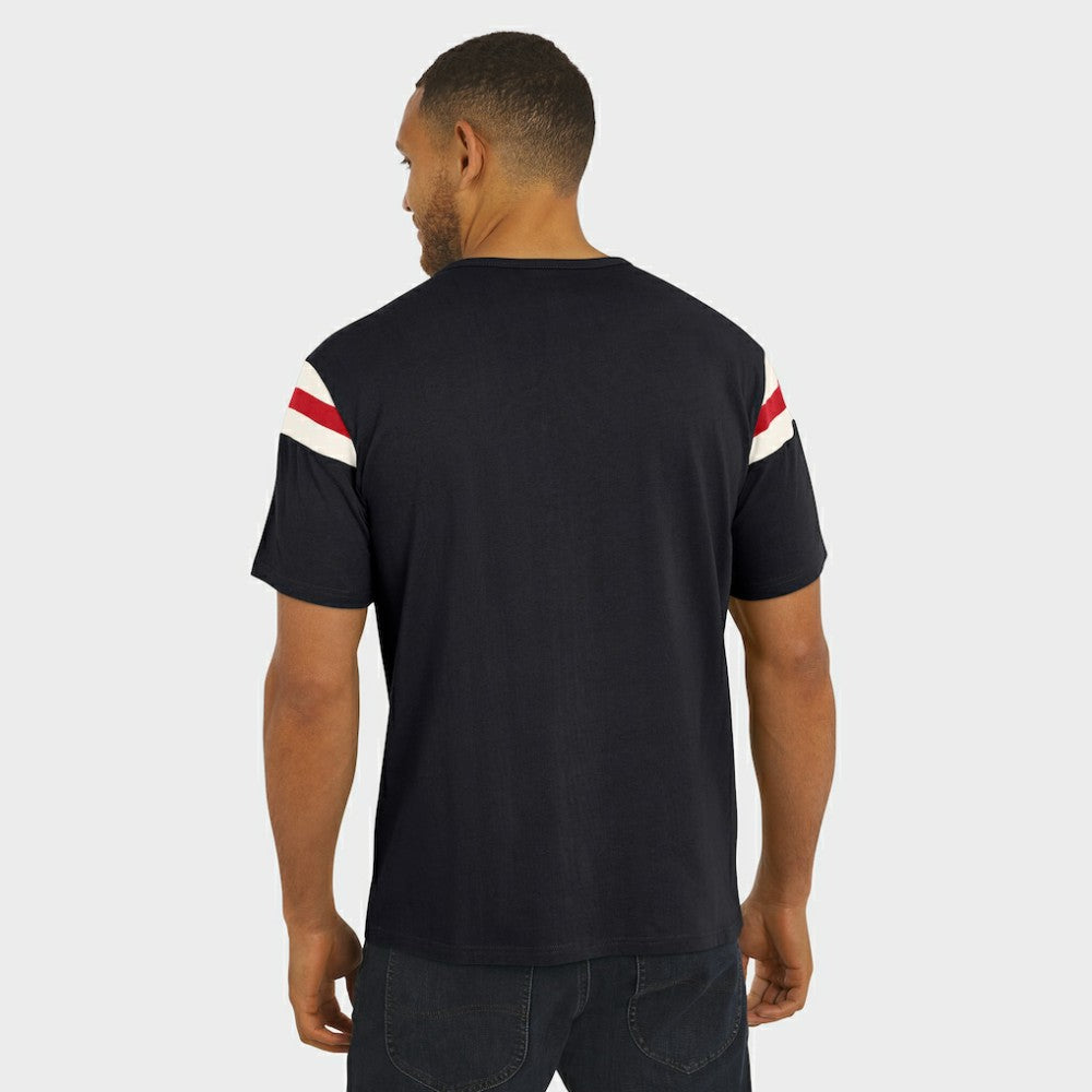 Arizona Diamondbacks Darius Rucker Collection by Fanatics Distressed Sleeve Stripe T-Shirt - Black T-shirts