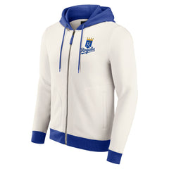 Kansas City Royals Darius Rucker Collection by Fanatics Men's Polar Fleece Full-Zip Hoodie - Cream Hoodies