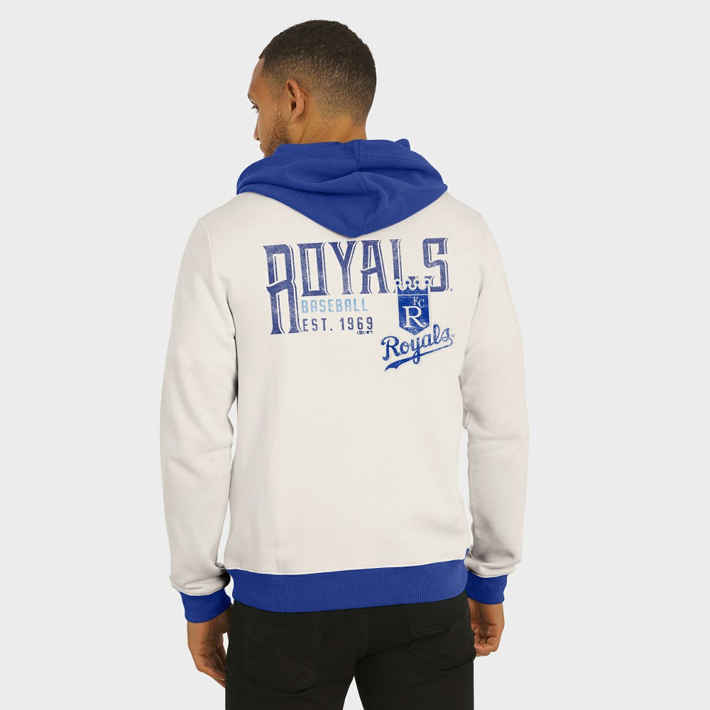 Kansas City Royals Darius Rucker Collection by Fanatics Men's Polar Fleece Full-Zip Hoodie - Cream Hoodies