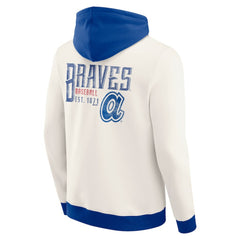 Atlanta Braves Darius Rucker Collection by Fanatics Men's Polar Fleece Full-Zip Hoodie - Cream Hoodies